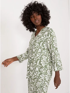 Blúzka D73771M11174A khaki farba