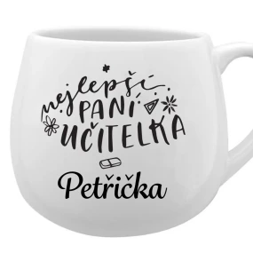 Personalizovaný keramický hrneček - NEJLEPŠÍ PANÍ UČITELKA