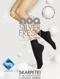 Dámske ponožky Noq Silver Fresh 40 deň čierna - Knitex