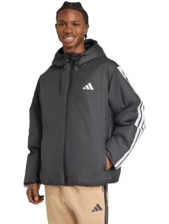 Pánske oblečenie adidas Essentials Climawarm 3-Stripes Insulated Hooded Jacket black JM4042