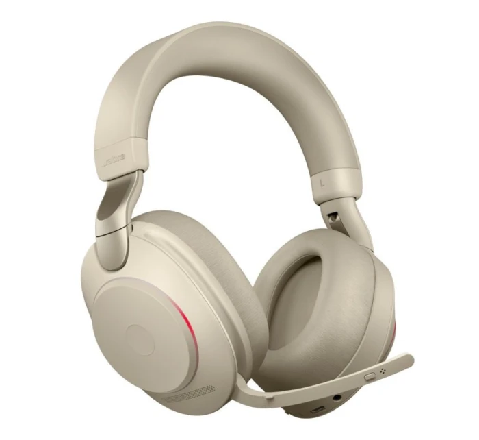 Jabra Evolve2 85 UC Stereo slúchadlá do uší Link380a, béžová