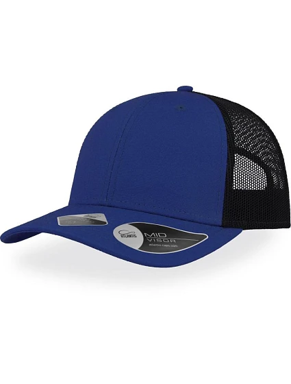 Atlantis Headwear Recy Three – 6-panelová sieťovaná čiapka „Recy Three“ 33.6090 royal/black Atlantis Headwear Recy Three – 6-panelová sieťovaná čiapka „Recy Three“ 33.6090 royal/black
