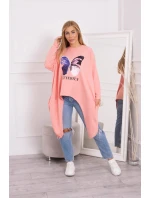 Marhuľová blúzka s potlačou