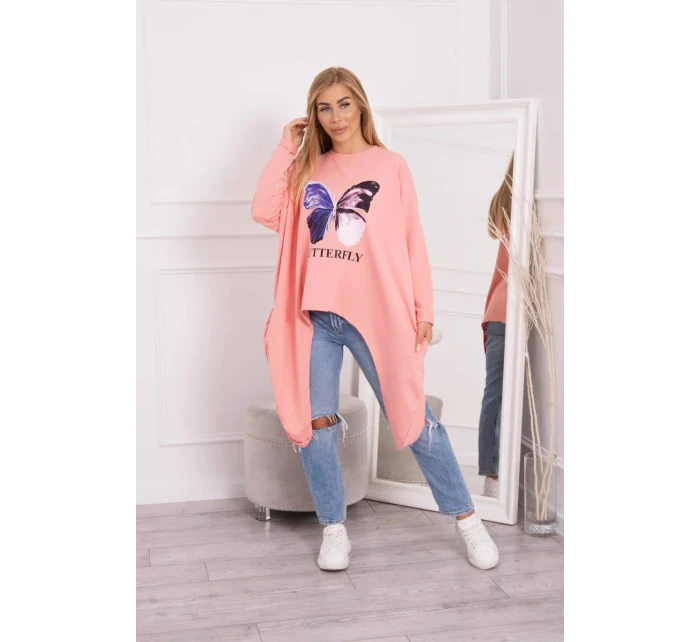 Marhuľová blúzka s potlačou