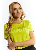 Monnari Blúzky Dámske tričko so zaujímavou potlačou Žltá