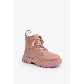 Zateplené patentované dětské boty Big Star Růžové