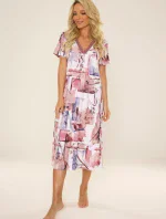 Košeľa De Lafense 776 Violet w/r M-2XL