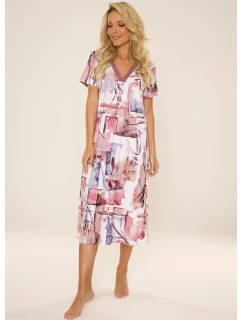 Dámská noční košile model 20256578 Violet kr/r M2XL - De Lafense
