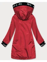Tenká červená dámska bunda s ozdobnou lemovkou (B8145-4) Tenká červená dámska bunda s ozdobnou lemovkou (B8145-4)