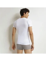Pánske bavlnené tričko 2 ks DIM T-SHIRT ROUND NECK 2x - DIM - biele