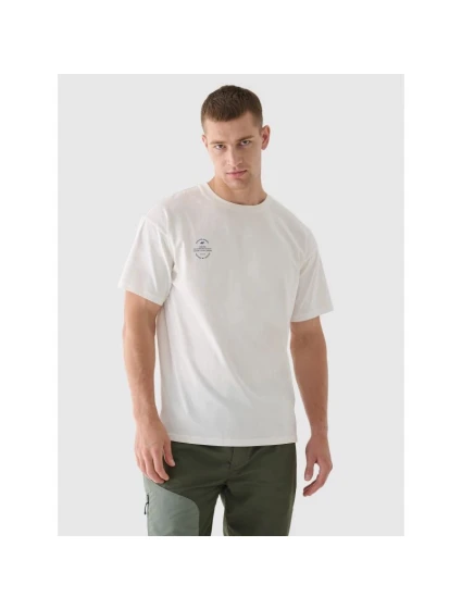 Oversize jednofarebné unisex tričko 4F 4FRAW24TTSHU2672-12S