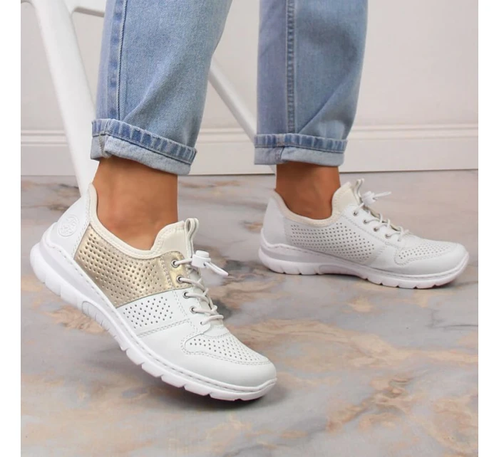 Pohodlná poltopánka Rieker W L3254-80 biela