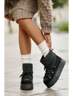 Sněhule S Na Platformě Černé model 21676673 - Boto