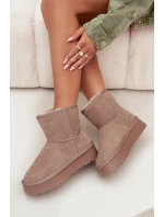 Dámské sněhule z přírodního semiše na platformě béžové model 21709747 - Boto Dámské sněhule z přírodního semiše na platformě béžové model 21709747 - Boto