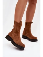 Dámské boty na zip Camel model 21758928 - Boto Dámské boty na zip Camel model 21758928 - Boto