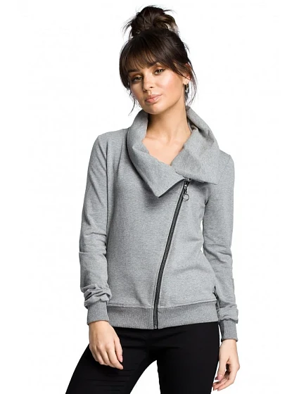 B071 Mikina s kapucňou na zips - sivá B071 Mikina s kapucňou na zips - sivá
