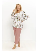 Pyžamo Taro 3652 Denisa, dlouhé rukávy, velikosti 2XL–4XL, Z26