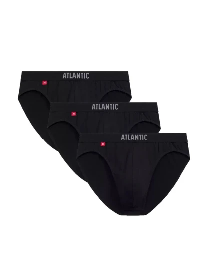 Pánske nohavičky 3 pack 094 black - Atlantic