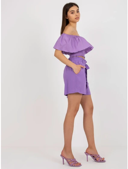 Šortky model 18375385 fialová - FPrice Šortky model 18375385 fialová - FPrice