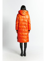 Monnari Kabáty Dámsky prešívaný kabát s kapucňou Orange