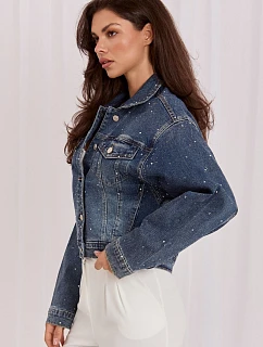 džínsová bunda, model 230177, Italy Moda