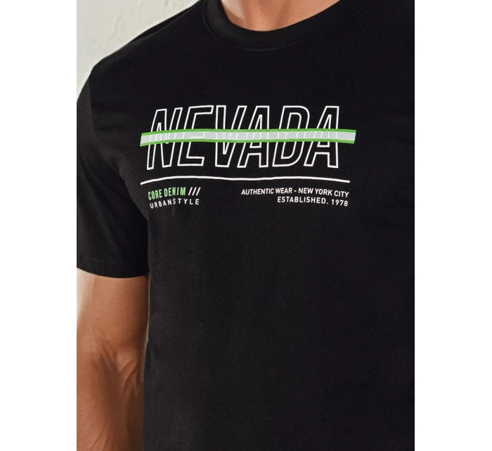 Pánské tričko s potiskem černé Dstreet model 21973883 - FashionStreet