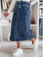 Džínová midi sukně s rozparkem modrá Dstreet model 21985640 - FashionStreet