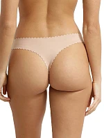 Dámske bezšvové nohavičky DIM BODY TOUCH DAILY STRING - DIM - nude