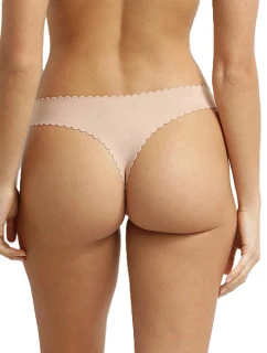 Dámske bezšvové nohavičky DIM BODY TOUCH DAILY STRING - DIM - nude