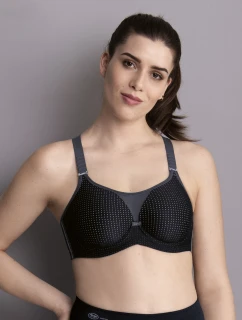 športová podprsenka performance wireX s nastaviteľnými ramienkami 5599 black/anthracite - Active