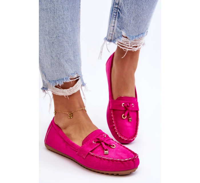 Klasyczne Zamszowe Mokasyny Fuksja Good Time Klasyczne Zamszowe Mokasyny Fuksja Good Time
