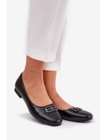 Eleganckie Baleriny Damskie Z Ozdobą Vinceza 62206 Czarne