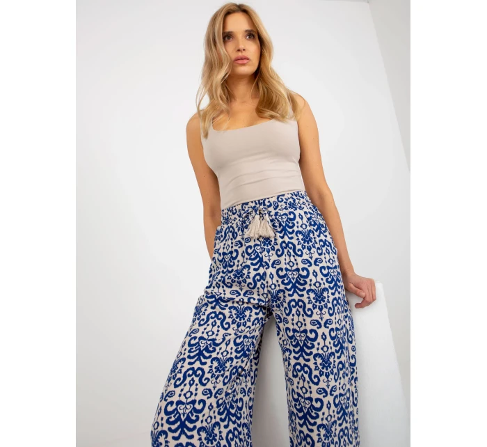 Nohavice D73770R62237A tmavo modré