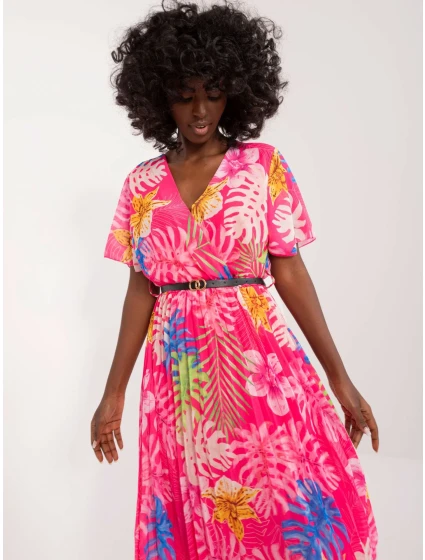 Šaty DHJ SK 13162 3.90 tmavoružová