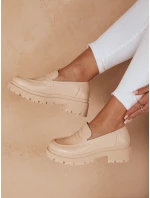 Dámske mokasíny na platforme TORINO beige FashionStreet ZY0777