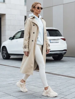 FashionStreet dámsky béžový dvojradový kabát TY5353