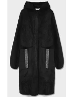 Černý přehoz přes oblečení s kapucí la alpaka model 15820025 - S'WEST