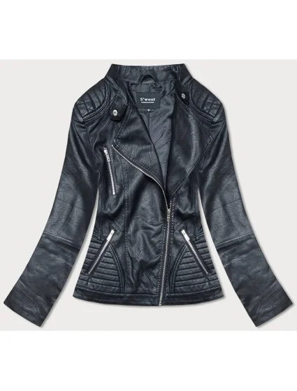 Černá bunda ramoneska se stojáčkem model 17125261 - S'WEST