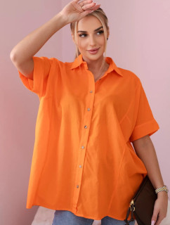 Bavlnené tričko s krátkym rukávom oranžové