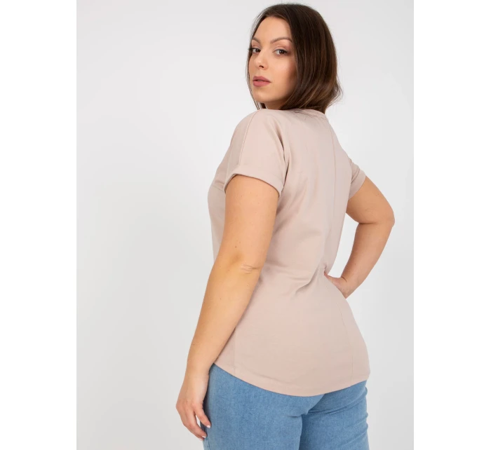 Tričko RV TS model 17420009 béžová - FPrice Tričko RV TS model 17420009 béžová - FPrice