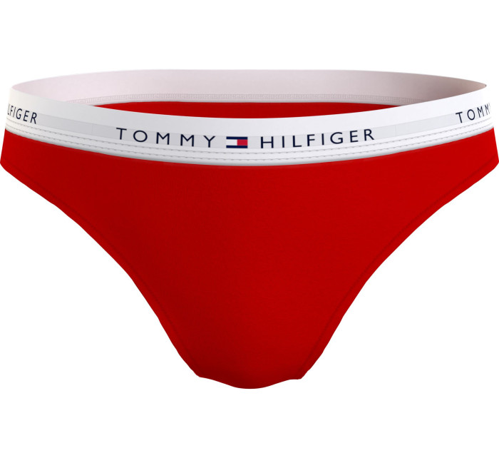 Dámske nohavičky CURVE TOMMY ICONS LOGO WAISTBAND BRIEFS UW0UW04018XLG červená - Tommy Hilfiger