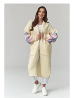 Zapínanie svetra model 226868 Makadamia