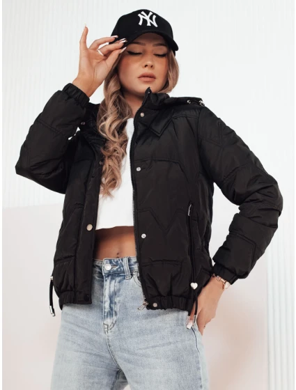 Dámska prechodná prešívaná bunda ZERNI black FashionStreet TY4175 Dámska prechodná prešívaná bunda ZERNI black FashionStreet TY4175