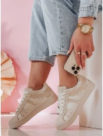 Dámské tenisky na platformě beige Dstreet model 21986989 - FashionStreet