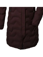 Dámská prošívaná bunda  9 zimní nepromokavá bunda s kapucí dlouhá bordó model 21858113 - Killtec