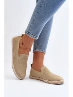 Wsuwane Damskie Espadryle Beżowe Harmonie Wsuwane Damskie Espadryle Beżowe Harmonie