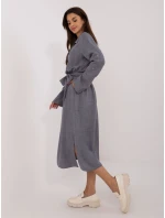 Sukienka LK SK model 20470374 ciemny szary - FPrice Sukienka LK SK model 20470374 ciemny szary - FPrice