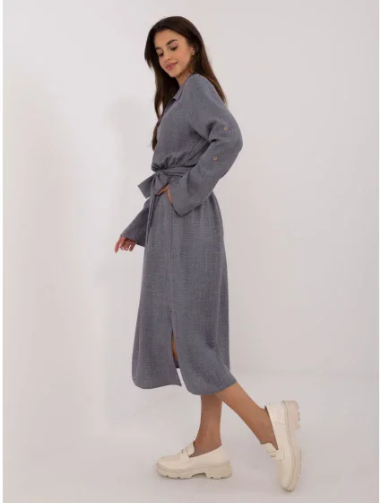 Sukienka LK SK model 20470374 ciemny szary - FPrice Sukienka LK SK model 20470374 ciemny szary - FPrice