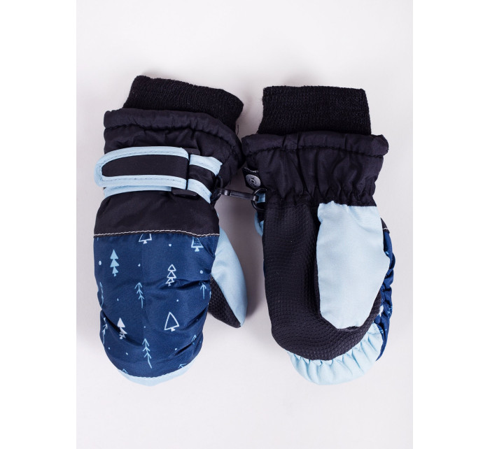 Detské zimné lyžiarske rukavice Yoclub REN-0227C-A110 Navy Blue