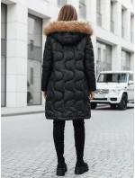 Dámska zimná bunda VIRELIA prešívaná s kapucňou čierna FashionStreet TY4937